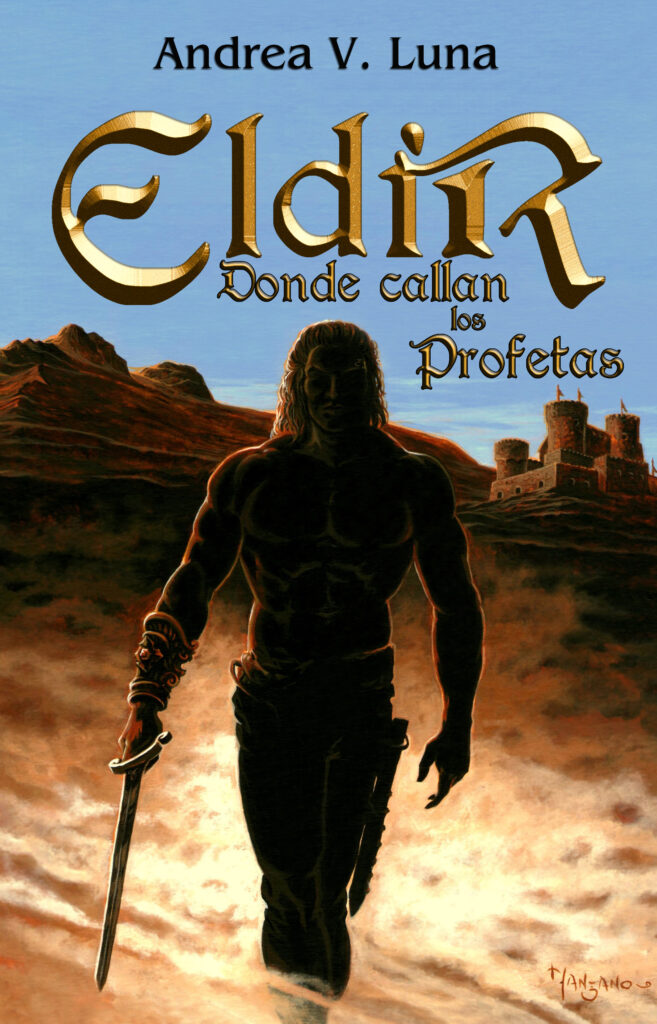 Portada de Eldir 3: Donde callan los profetas. Autora: Andrea V. Luna